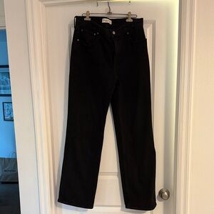 Abercrombie & Fitch High Rise 90s Relaxed Black Jeans
